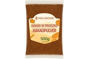 Malinowe KAKAO W PROSZKU 500g Niealkalizowane Naturalne Jakość Premium