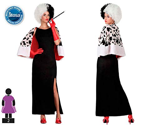 Atosa-15712 Disfraz Mujer Cruel, color negro, XS-S (15712)