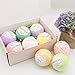 Produktbild LCTS Organische & natürliche Badebomben, handgefertigte Bubble Bath Bomb Geschenkset, reich an ätherischen Öl kohlensäurehaltigen Spa, um trockene Haut zu befeuchten, organisches Sprudelbad sprudelnd