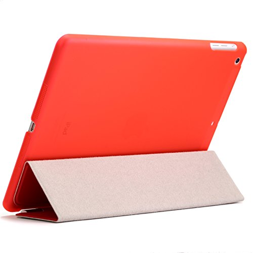 Original Urcover® iPad Air 2 ( 2014 Version – 6.Generation) Smart Cover Case Etui Schutz Hülle mit Sleep/Wake & Ständer Funktion inkl. Displayschutzfolie und weiteres Zubehör – Rot - 2