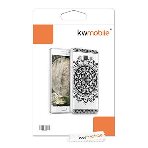 kwmobile Funda para Samsung Galaxy A5 2015 - Case para m vil en TPU silicona - Cover trasero Dise o Flores aztecas en negro transparente reviews kwmobile Funda para Samsung Galaxy A5 2015 - Case para m vil en TPU silicona - Cover trasero Dise o Flores aztecas en negro transparente