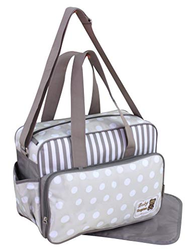 GMMH 2 tlg Wickeltasche Pflegetasche Windeltasche Babytasche Farbauswahl (3130, beige)
