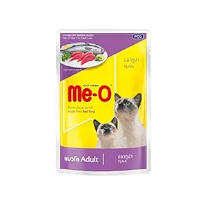 ME-O Pouch Wet CAT Food Tuna Flavour 80 G Pack of 12