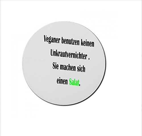 '3 mm Round Mousepad Vegans Beutzen Weeds Killer Burner Blaster No Office &amp; Gamer Printed Mouse Pad with Rubber Foam Bottom