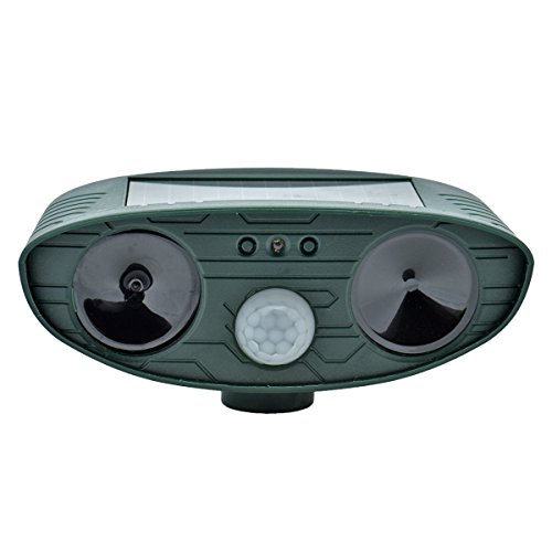 Cozyswan Solar Tiervertreiber Wasserdichte Ultraschall Abwehr Hundeschreck Katzenschreck Marderschreck - 5