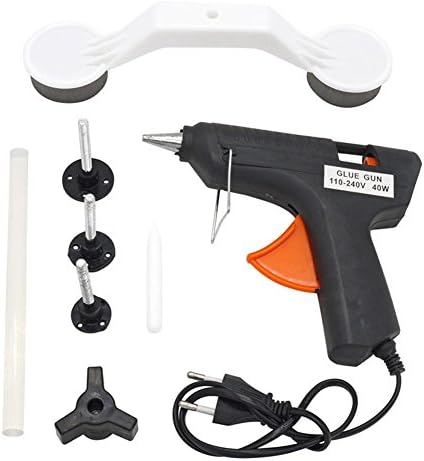 Tuankayuk Car Body Paintless Dent Repair Tool Kit Puller+ Pulling Tabs+ Glue Gun