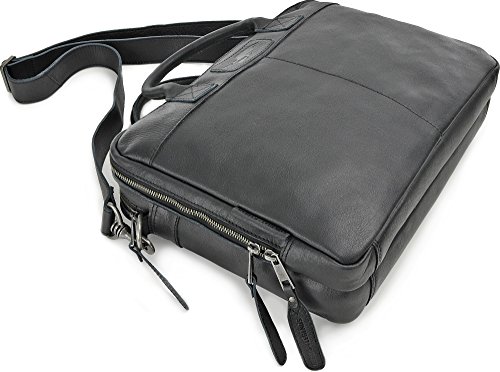 REBELS   LEGENDS  Leder Unisex Aktentaschen  Umh  ngetaschen  Henkeltaschen  38 5 x 28 x 9 5 cm  B x H x T   Farbe Schwarz