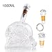 Produktbild Starter Lustige Kreative Kristallschädel-Kopf-Wodka-Flasche Kreativer Gotischer Wein-Wodka-Dekantiergefäß + Korken-Lichter