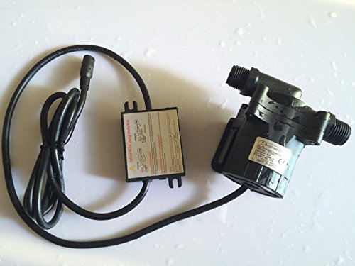 Shysky Tech24V Micro Brushless Water Pump DC50C-2480S 8M 2400LPH, Small Size, Low Noise Fountain Pump Submersible Water Pump