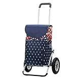 Räder: kugelgelagert für reibungsloses Rollen / Luftreifen für besonders schwere Einkäufe / Rad Durchmesser: 25 cm / abnehmbare Räder mit einem Handgriff