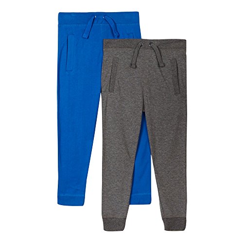 Bluezoo Kids Pack Of Two Boys' Blue And Grey Joggers Age 5-6
