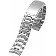 FOUUAAO Stainless Steel Watch Straps for Omega Metal Bracelets Watch Straps 18 mm 20 mm 22 mm Genuine Leather Watch Strap Bracelets for Omega Seamaster for Omega Original Watch Straps