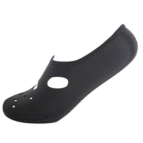 Preisvergleich Produktbild Aquaschuhe Unisex Badelatschen Damen Wasserschuhe Herren Surfschuhe Sommer Strandschuhe Schwimmbadschuhe Sandalen Outdoorschuhe Schwimmschuhe Barfuß Schuhe Badeschuhe LMMVP (43-44 EU, Schwarz)