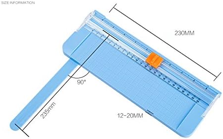 Blue Multipurpose Mini Scrapbooking Paper Trimmer Cutters Guillotine with Pull-out Ruler for Photo Labels Paper Cutting