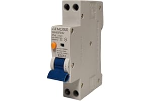 RASMACOR | Interrupteur différentiel 1P+N 25A 10mA | Classe A 10kA | Superimmunisé Haute Sensibilité 10mA | Spécial Zones Humides | Nouveauté 1 Module