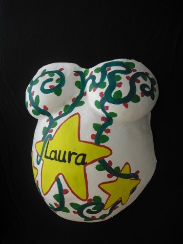 Baby Bauch Gips Abdruck Set Farbe