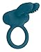 Produktbild Deluxe vibrierender Penisring Rabbit SCHLITZOHR, Silikon Vibro Cock-Ring mit 5 Vibrationsstufen & Klitoris-Stimulator, wieder-aufladbar, wasserdicht, dehnbar, petrol