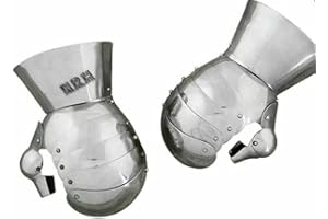 Nautical Replica Hub Medieval Stainless Steel Mitten Armor Pair Gauntlets Gloves Of Functional Armor Gift
