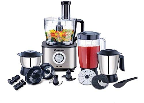 In-Depth Review of Bajaj FX-1000 1000 Watts Food Processor Silver Black
