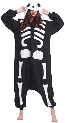 Unisex Adult Pajamas Animal Cosplay Skeleton Suitable For height 140-187cm