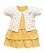 Orange and Orchid Baby Girls Cotton Frock (Yellow, 6-12 Months) RS.399.00