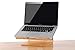 Produktbild Universal Wood Vertical Desktop Shelf Wood Stand Cooler Pad Laptop Riser Cooling Rack Notebook Radiator Timber Dock CPU Heat Dissipation Shelf & Home Decor Office Must-Haves Desk Organizer for Macbook DELL Sony HP Lenovo(I, white birch)