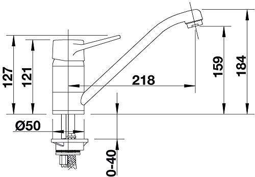 Blanco Orion, Küchenarmatur – Einhebelmischer, Oberfläche Chrom, Hochdruck, 1 Stück, 511276 - 4