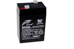 RITAR 6V 4.5AH- Replacement fully sealed lead acid Battery (as 6V 4.0ah)3-FM-4.5. 3-FM-4, 1 year warranty