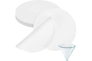 ULTECHNOVO Carta filtrante di qualità, 18 cm, 100 pezzi, standard di laboratorio, con portata media per filtrazione chimica generale