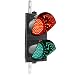 Produktbild PrimeMatik - Ampel für Innen und Außenbereich IP65 schwarz 2 x 200mm 12-24V mit grün und rot LED leuchtet