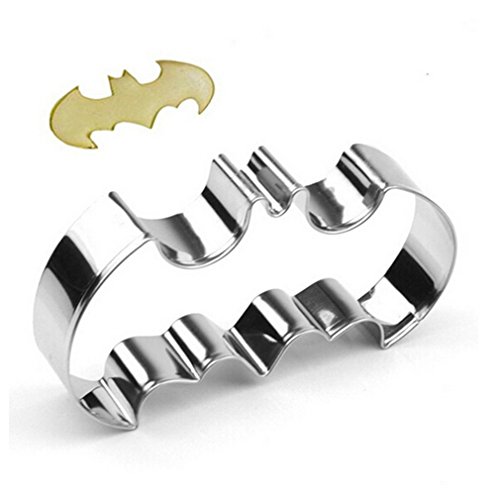 Albeey Edelstahl Ausstechform Backen Keks Batman-Form Keksteig Ausstecher - 2