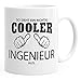 Produktbild MoonWorks so Sieht Ein Richtig Ein Richtig Cooler Ingenieur aus Tasse Berufe Weiß Unisize