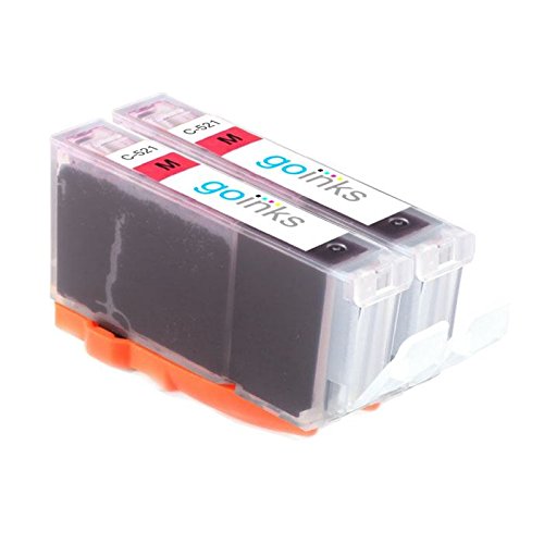 Go Inks C-521M Lot de 2 Cartouches d encre compatibles pour Imprimante Multi-pack Magenta