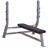 Body-Solid Pro Club-Line Flat Olympic Bench (Silver/Grey)
