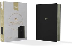 Santa Biblia/ Holy Bible: NBLA Biblia temática de estudio, negro símil piel/ NAB Thematic Study Bible, Words of Christ in red, Black Imitation leather