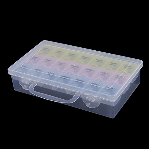 Gazechimp 7 Tage Tablettenbox 3 Kammern /Tag Pillen Tabletten Box Tablettendose Pillendose Pillenbox Tablettenbox - 2