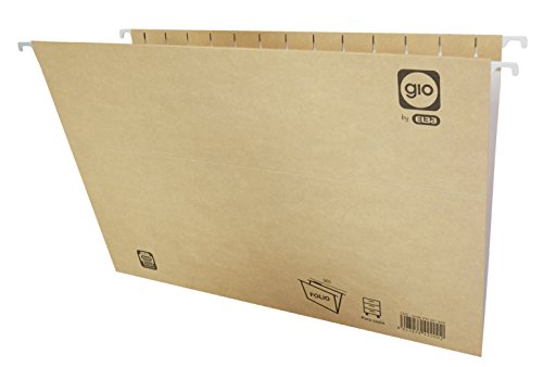 Elba Gio - Caja de 25 carpetas colgantes para caj  n  F    bicolor