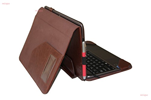 mCoque hohe Qualität PU Ledertasche für 10,1″ ASUS Transformer Book T100HA (einschließlich eines separaten Tastatur-Kasten) – Braun - 2