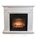 Produktbild Kaminkonsole inklusive Classic Fire Elektrokamin mit simulierten Kaminfeuer 1800W MDF Kaminumrandung Weiß + Elektrischer Kamin mit Feuereffekt