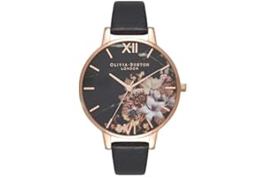 Olivia Burton OB16CS01 Zegarek, 38 mm, Czarny/Różowe złoto