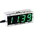 Produktbild KKmoon Kompakte Digitale 4-stellige LED Talking Clock DIY Kit Licht Steuerung Temperatur Datum Zeit Transparent Vitrine(Grün)
