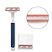 3 Blades Razor System for Man Shaving, 1 Handle + 10 Cartridges