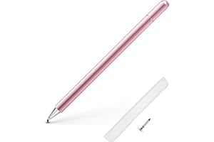 AUZOSL Stylet pour tablette tactile compatible avec tablettes, téléphone portable, iPhone, iPad, Samsung Galaxy, Surface, Lenovo, Xiaomi, Chromebook, Android iOS, etc., or rose