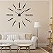 Produktbild M&T 3D-Clock Wall Sticker Wall Sticker Wand Spiegel Aufkleber, die Mauer von Rom acryl Aufkleber Aufkleber Alarm Clocks Home Decor, schwarz