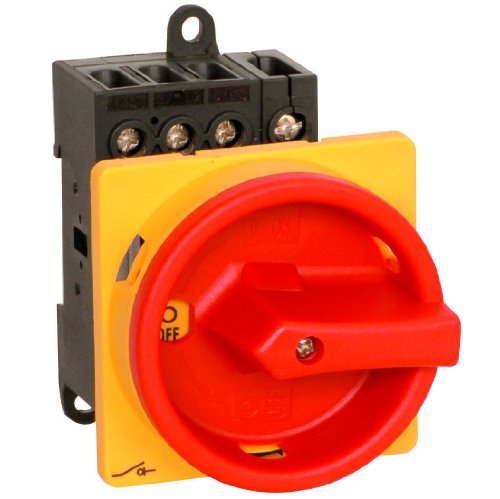 Preisvergleich Produktbild Hauptschalter 25A 3-polig Einbauversion, Frontbefestigung, Lasttrennschalter, Not-Aus-Schalter, JS3P25A-E