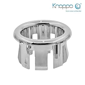 2er Set Überlauf Abdeckung | Leuchtturm Motiv Chrom | Für Waschbecken