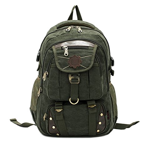 Preisvergleich Produktbild Sucastle Im Freien Tasche Rucksack männlich Mittelschule Student Schul Schulter Computer Tasche Reisetasche Bergsteigen Tasche Sucastle Farbe: armygrün Größe: 42x31x13cm