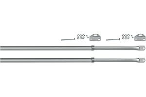 Viro | Kit de paires de barres pour portes battantes en acier galvanisé, extensible de 88 à 165 cm