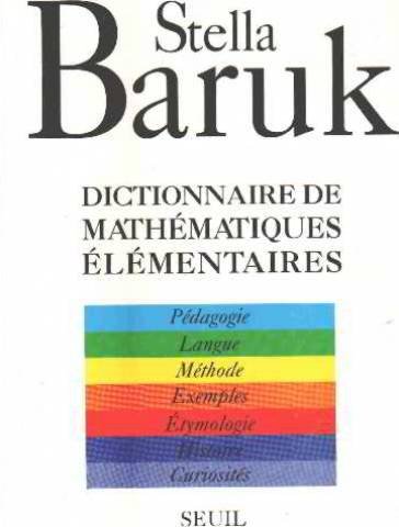 couverture de : Dictionnaire de mathématiques élémentaires