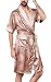 Produktbild ChengZhong Herren-Pyjama mit kurzen Ärmeln, Kunstseide, Kimono, Bademantel Gr. X-Small, 2